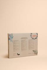 Retrocopertina calendario dell'Avvento per cani